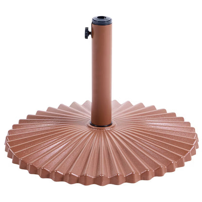 Parasolfod Rund 60 cm Brun Stål 21 kg