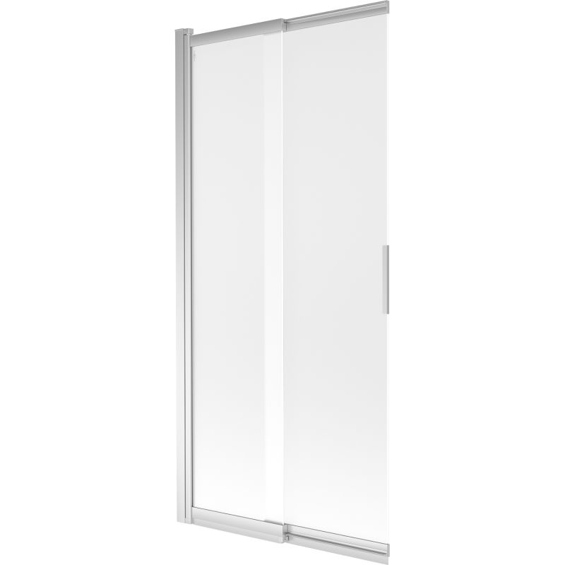 Mexen Fox 2-fløjet skydedør til badekar 85 x 150 cm frostet glas krom