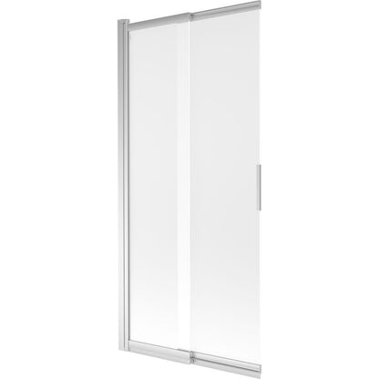 Mexen Fox 2-fløjet skydedør til badekar 85 x 150 cm frostet glas krom