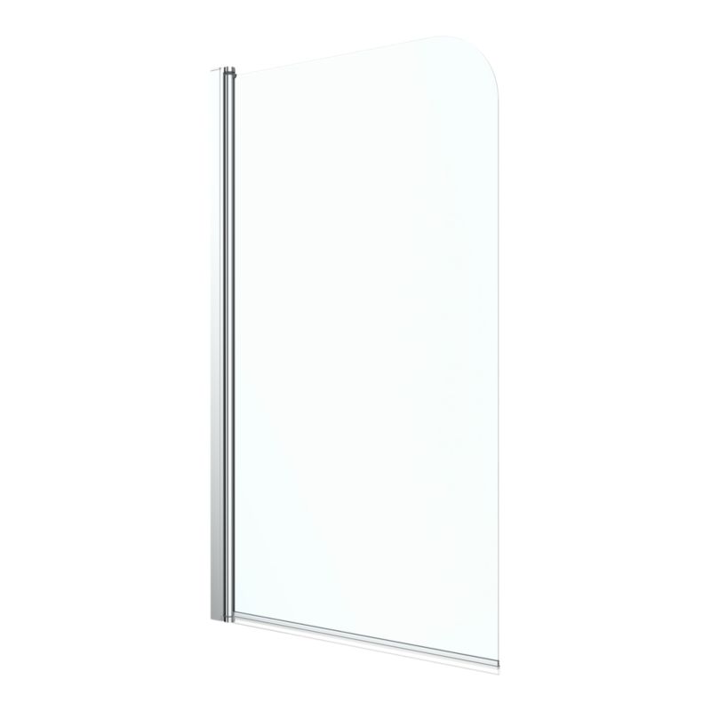 Badekarsskærm 1-delt 130x75 cm Transparent | 1142268C-76