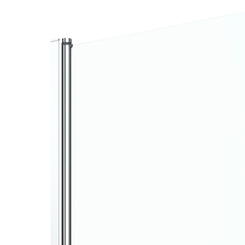 Badekarsskærm 1-delt 130x75 cm Transparent | 1142268C-76