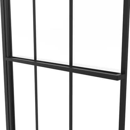 Badekarsafskærmning GoodHome Ahti 80 cm mat-sort