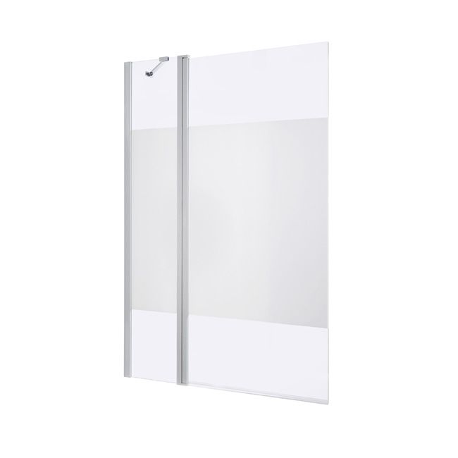 Brusebadsskærm Calera 2-Dele 140 x 104-106 cm Hvid Dekor