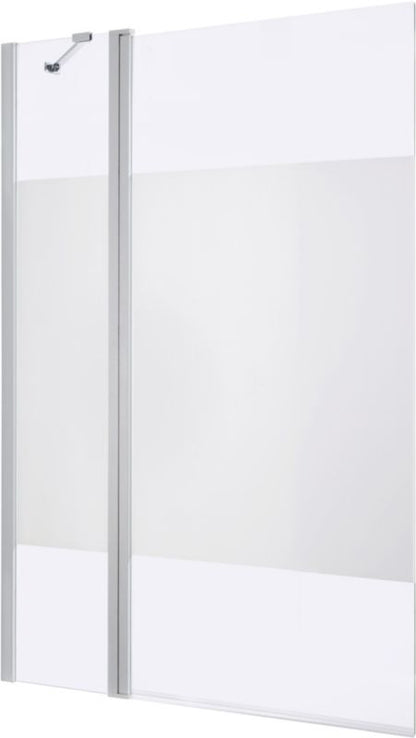 Brusebadsskærm Calera 2-Dele 140 x 104-106 cm Hvid Dekor