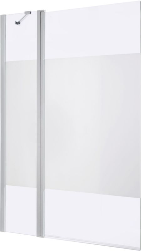GoodHome Calera 2-delt badekarsafskærmning 140 x 105 cm i hvid dekor