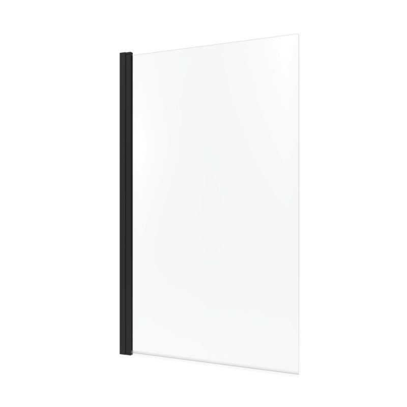 GoodHome Calera badekarsafskærmning 85 cm mat-sort