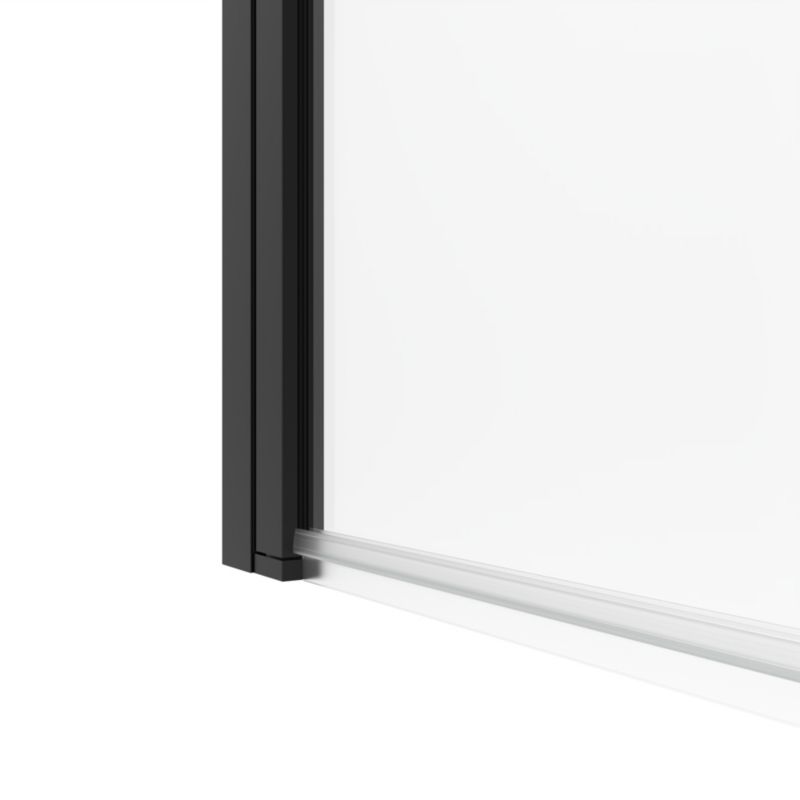 GoodHome Calera badekarsafskærmning 85 cm mat-sort