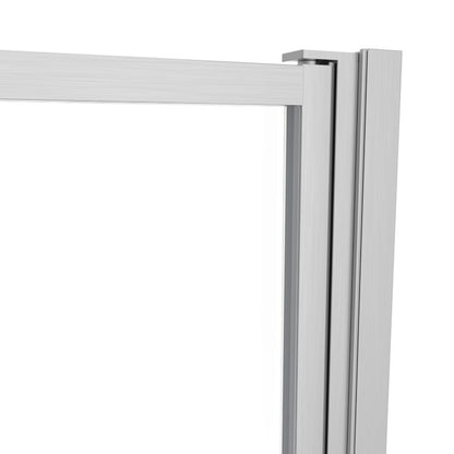 Brusebadsskærm Ezili 118 x 72,5 cm Børstet Aluminium