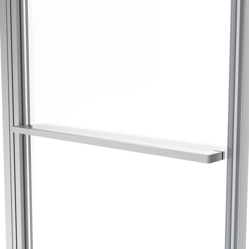 Brusebadsskærm Ezili 118 x 72,5 cm Børstet Aluminium