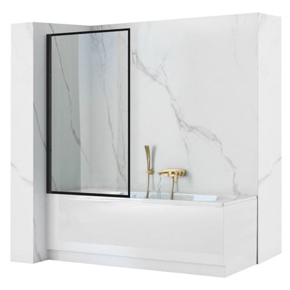 Paravan til Badekar LAGOS FIX 70x140 cm Sort