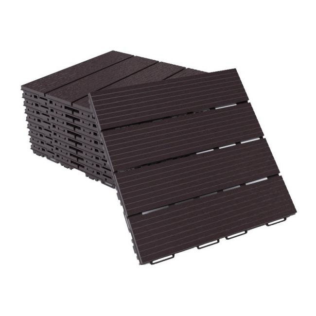 Brun terrasseparket 8 stk