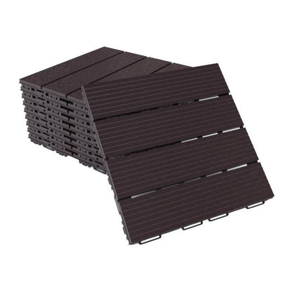 Brun terrasseparket 8 stk