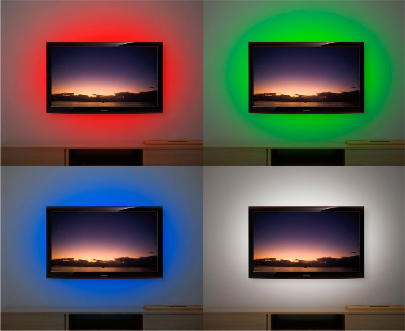 Donzy USB LED-strimmel 2 m sort med fjernbetjening