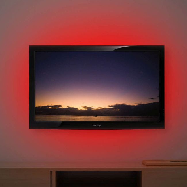 LED Strip Donzy USB 2 m Sort med Fjernbetjening