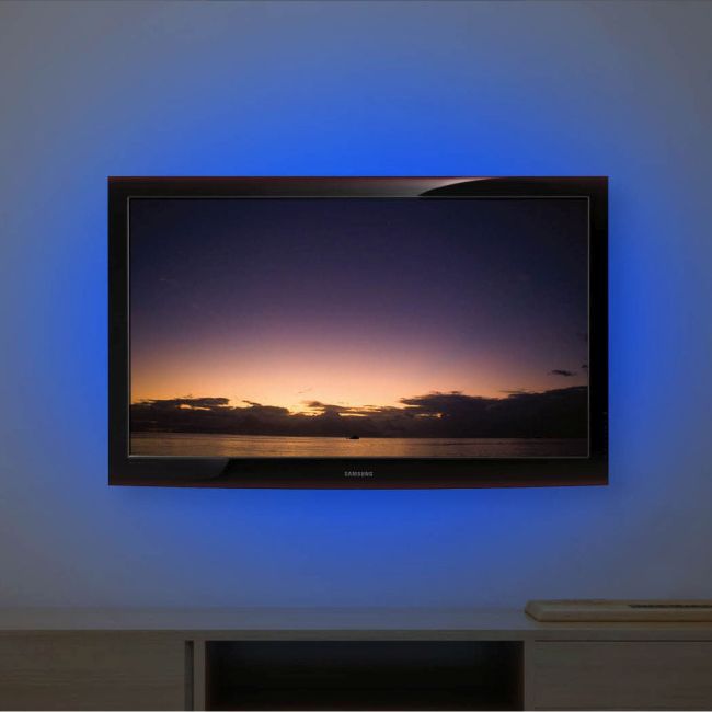 LED Strip Donzy USB 2 m Sort med Fjernbetjening