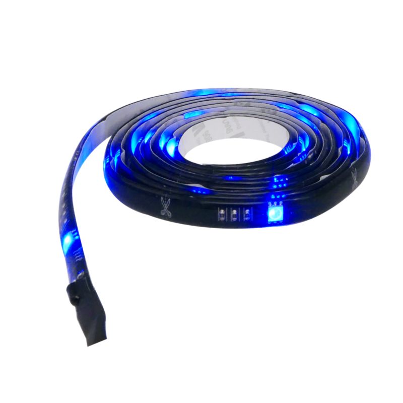 LED Strip Donzy USB 2 m Sort med Fjernbetjening