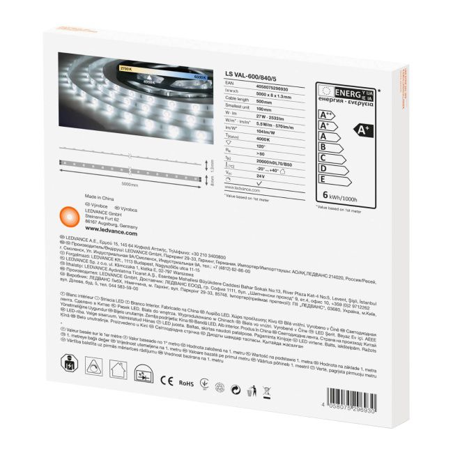 LED Strip 4000 K 5 m 24 V