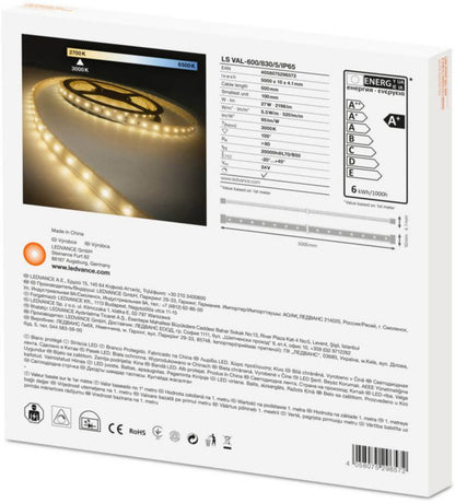 Ledvance LED-strip 600 27 W 3000 K IP65 5 m