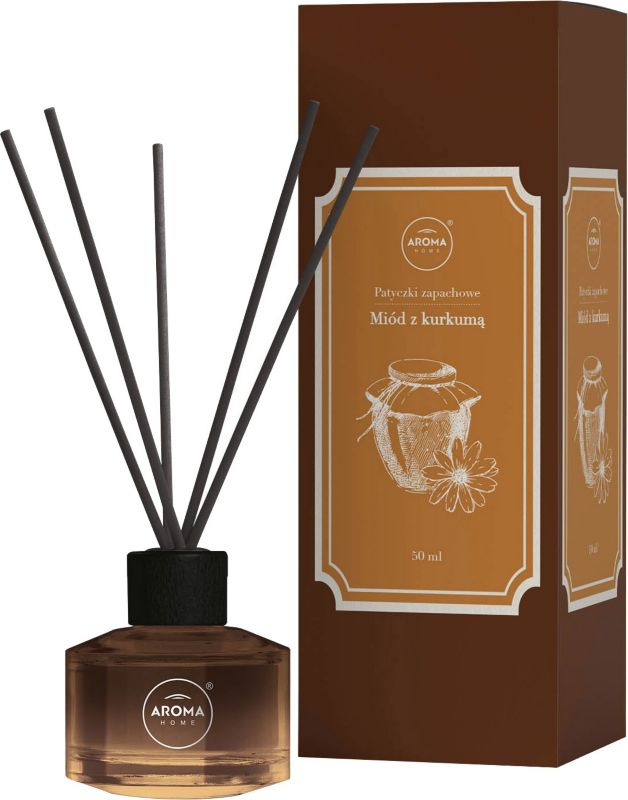 Aroma Home Herbarium duftpinde honning med gurkemeje 100 ml