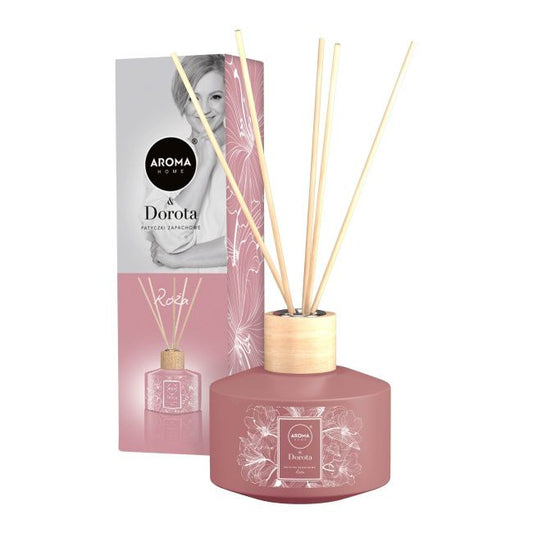 Aroma Home & Dorota duftpinde med rose 100 ml