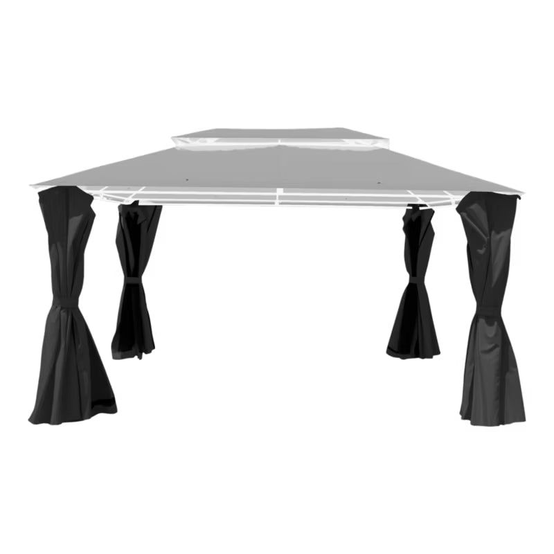Pavillonside Thar 3x4 m Antracit