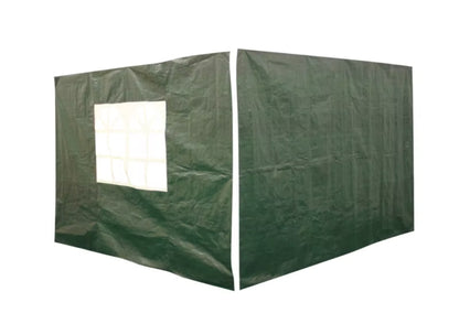 Pavillonsider 3x3 m Grøn 2 Stk.