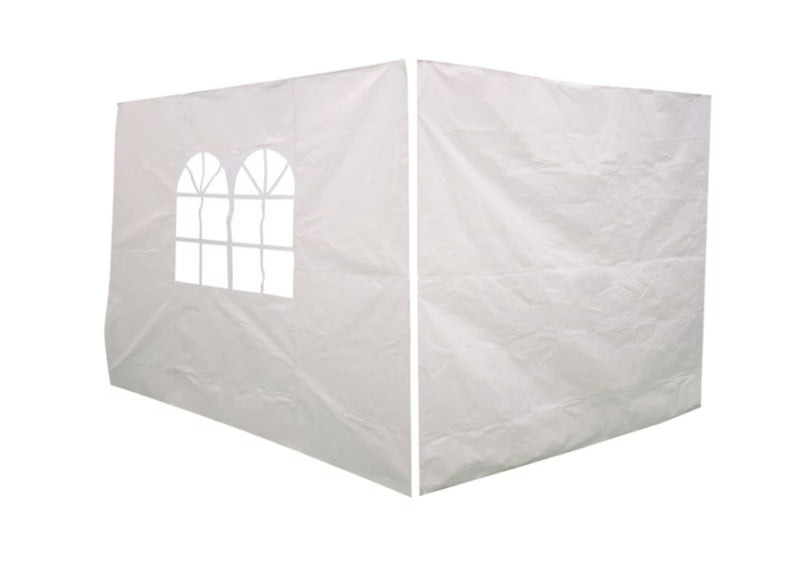 Pavillonsider Suhali 2x3 m Hvid 2 Stk.