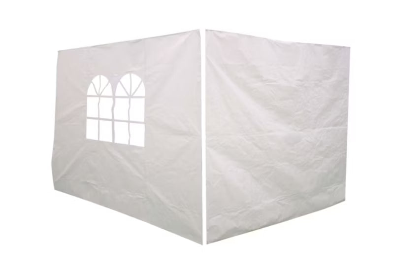 Pavillonsider Suhali 2x3 m Hvid 2 Stk.