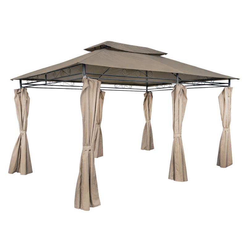 Pawilon 3x4 m Beige med Vægge