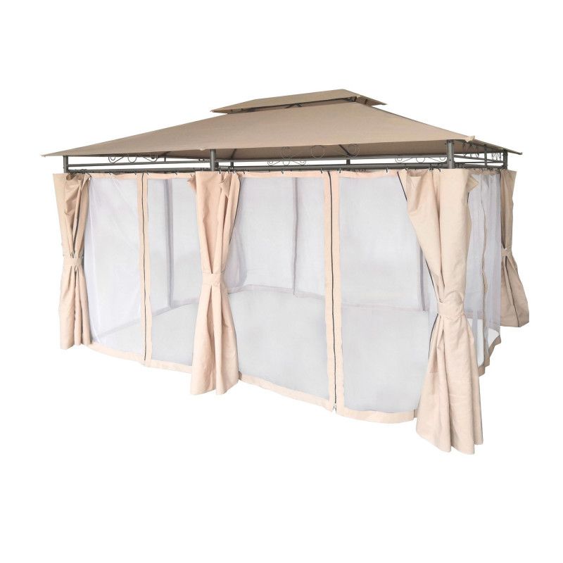 Havelysthus 4iQ Group 3x4m beige med myggenet, 1 stk.