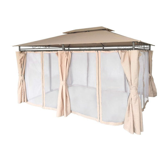 Havelysthus 4iQ Group 3x4m beige med myggenet, 1 stk.
