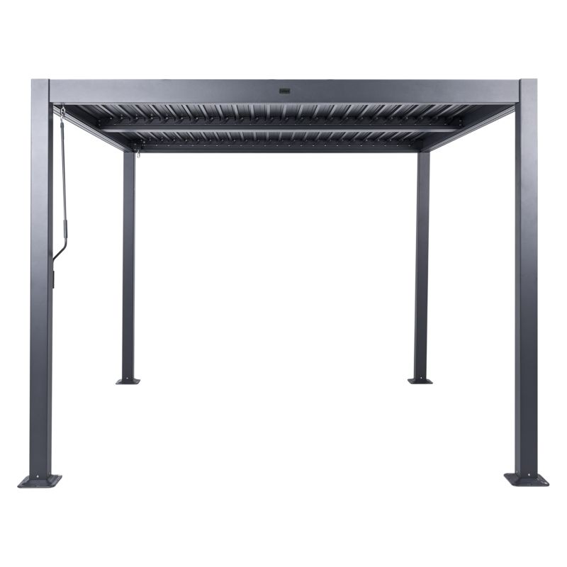 Metalpergola Fornoli 296x296 cm Sort