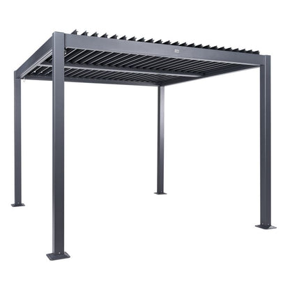 Metalpergola Fornoli 296x296 cm Sort