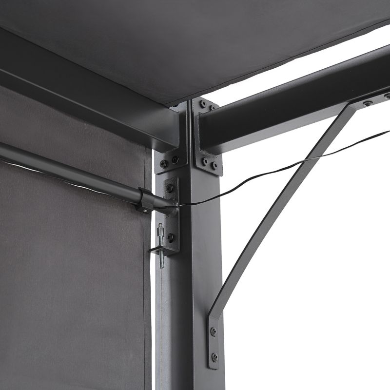 Pawilion Have LED Parga Metal 310x310 cm Mørkegrå