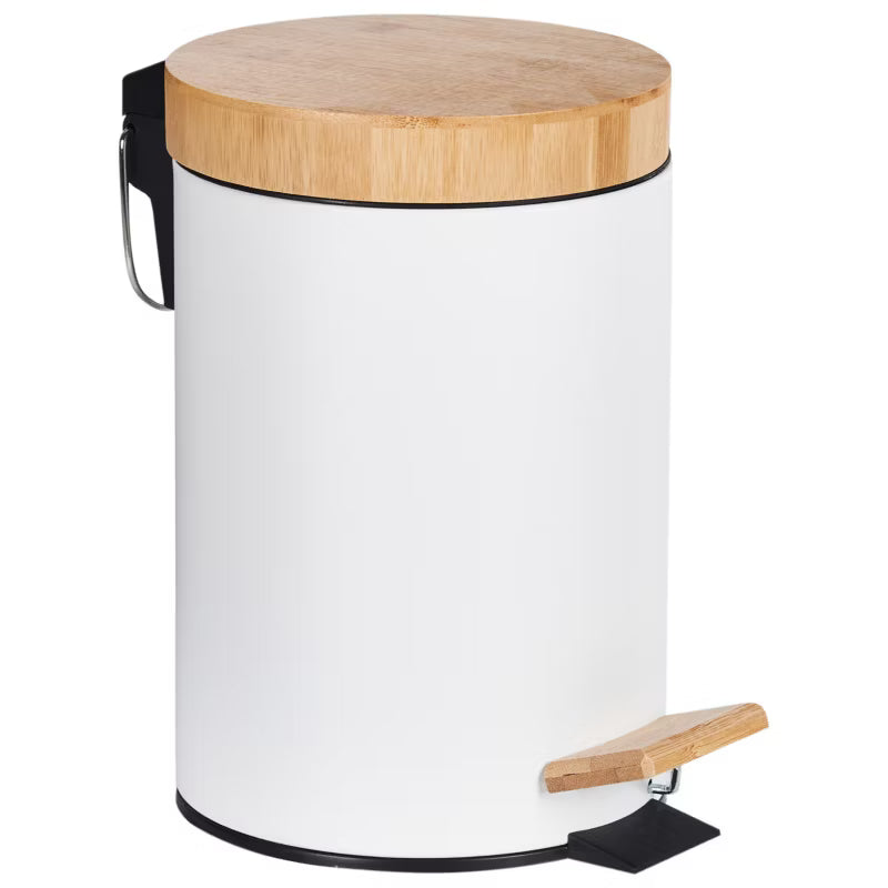 Pedalspand Sæt 2 Stk 3 L Hvid
