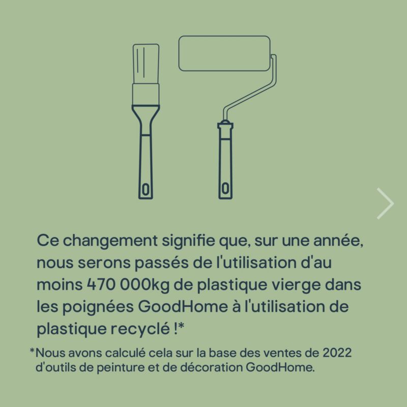 GoodHome trekantet flad pensel til emalje 50 mm