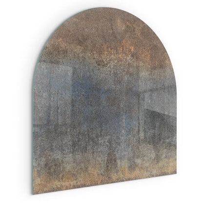 Pejseplade Glas Halvoval 100x100 cm Brun | 4070095801222