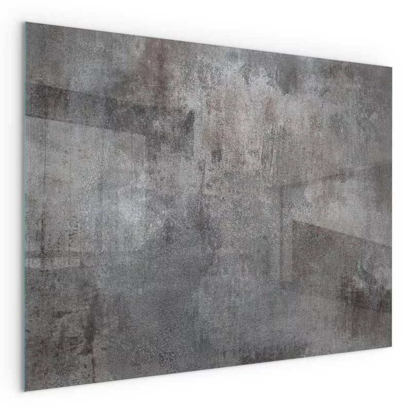 Pejseplade Glas Rektangulær 80x60 cm Grå