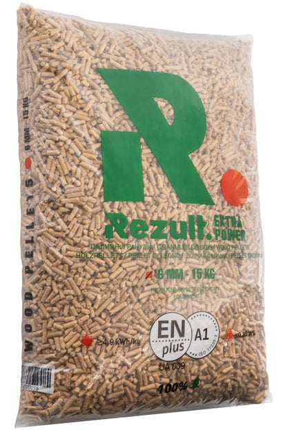 Rezult A1 træpiller 6 mm 15 kg