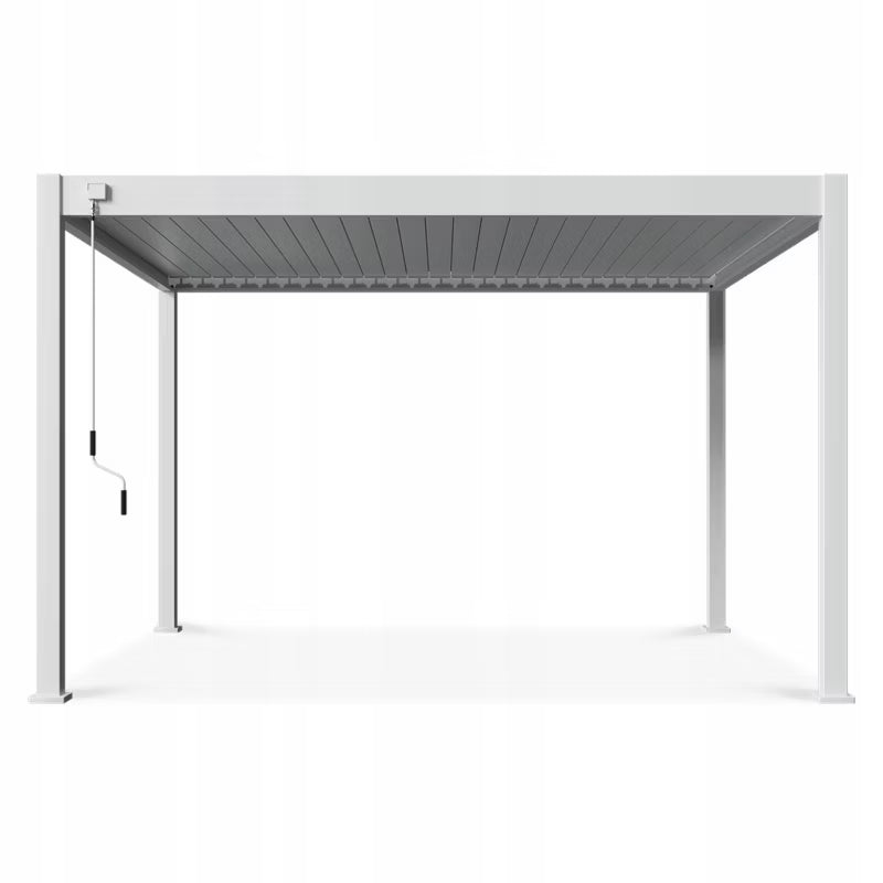 Pergola 3,6x4 m Hvid Aluminium