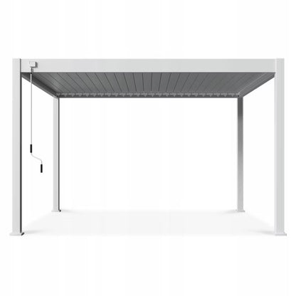 Pergola 3,6x4 m Hvid Aluminium