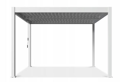 Pergola 3,6x4 m Hvid Aluminium