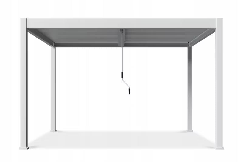 Pergola 3,6x4 m Hvid Aluminium