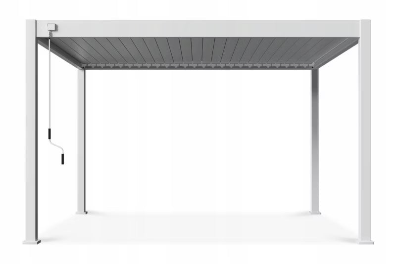 Pergola 3,6x4 m Hvid Aluminium