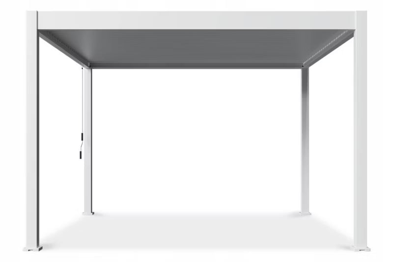 Pergola 3,6x4 m Hvid Aluminium