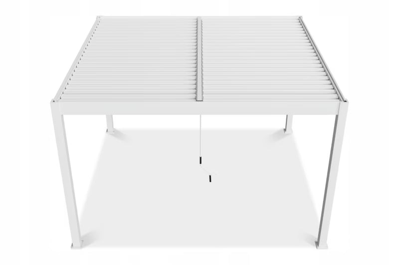 Pergola 3,6x4 m Hvid Aluminium
