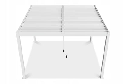 Pergola 3,6x4 m Hvid Aluminium