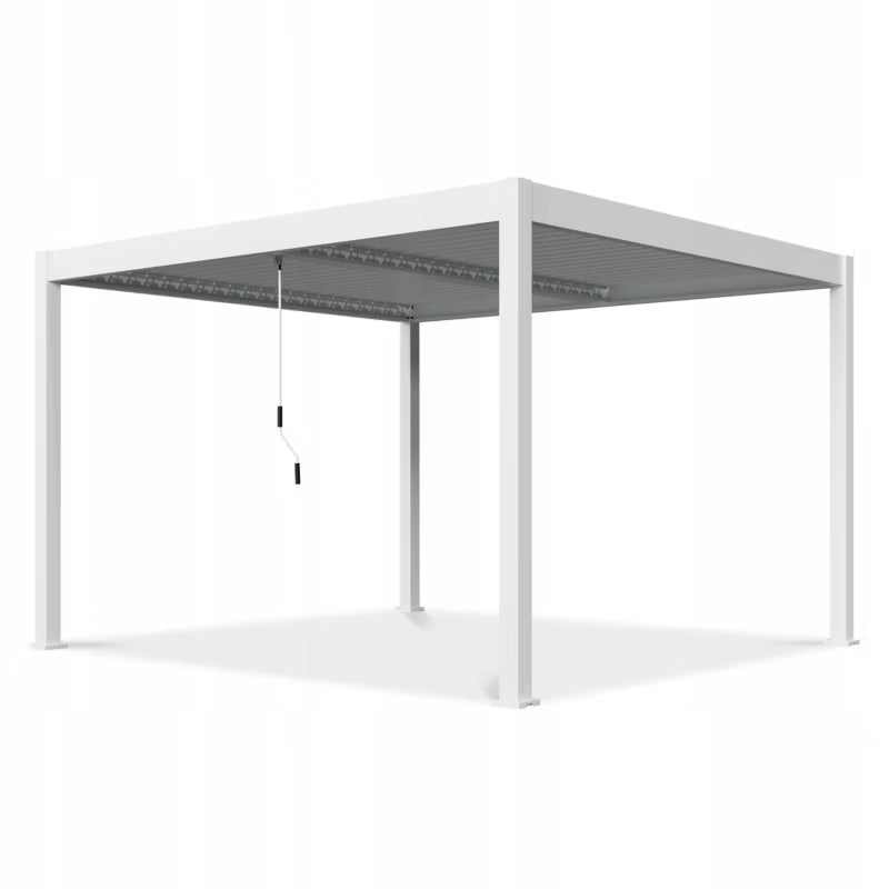 Pergola 3,6x4 m Hvid Aluminium