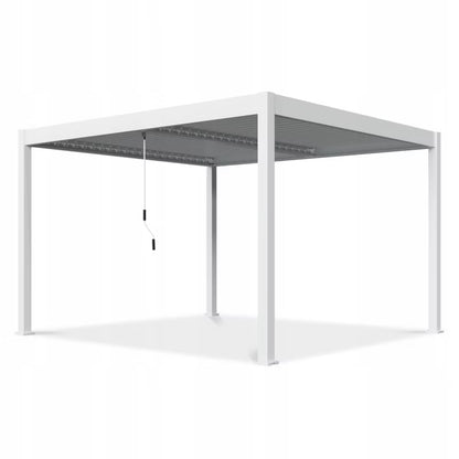 Pergola 3,6x4 m Hvid Aluminium