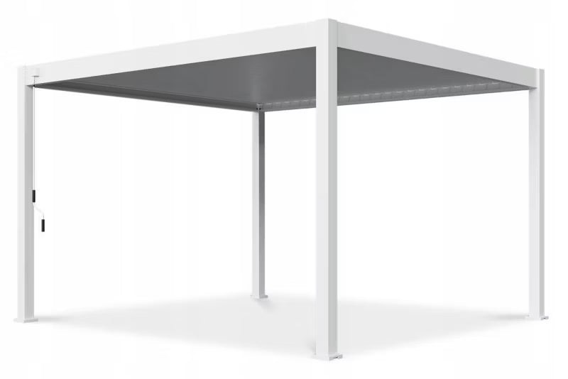 Pergola 3,6x4 m Hvid Aluminium